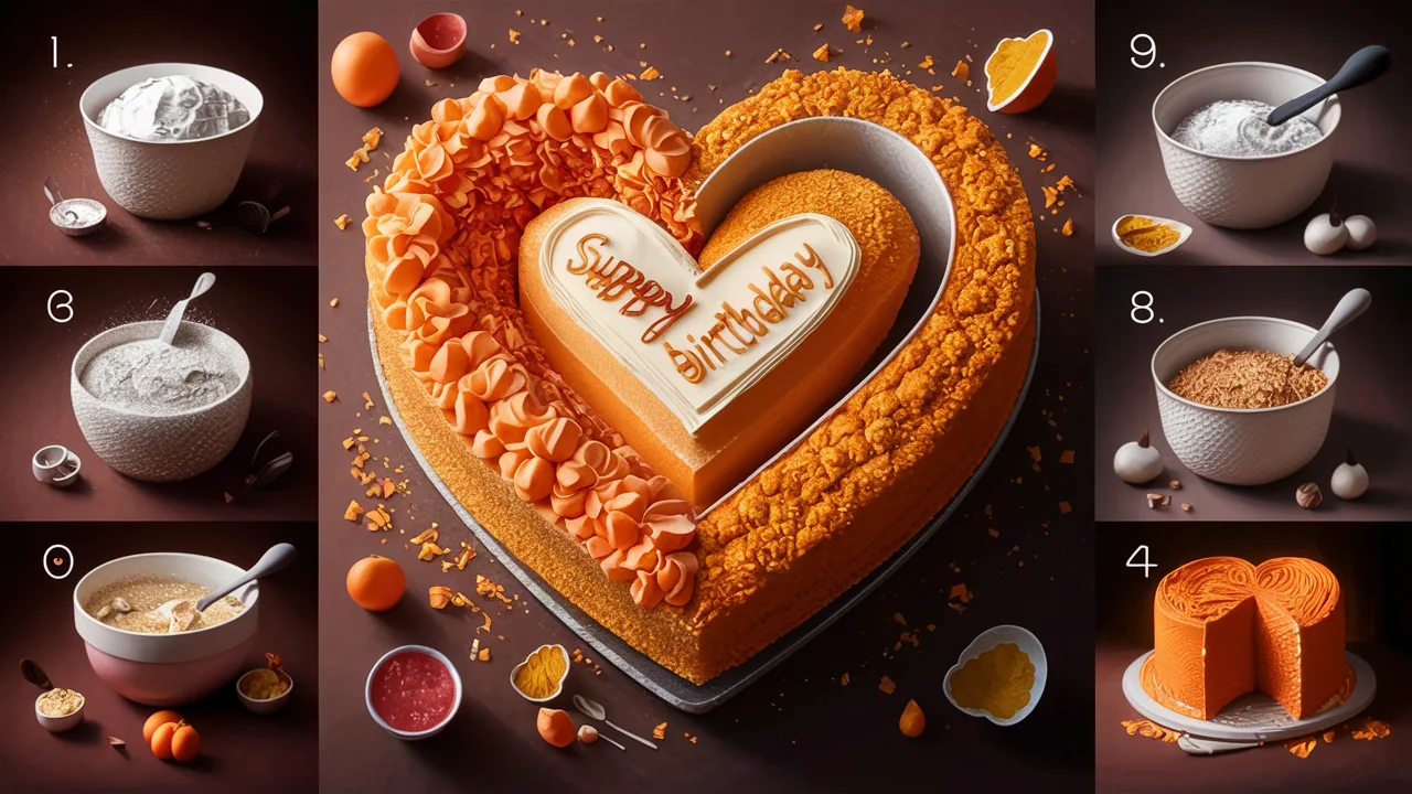 Heart Birthday Cake